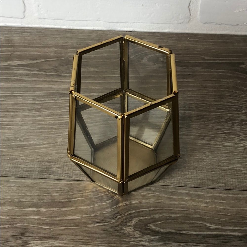 Geometric Glass Terrarium - Picture 2 of 5